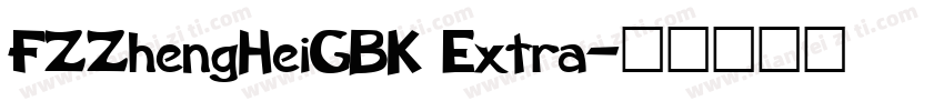 FZZhengHeiGBK Extra字体转换